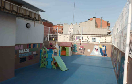 Imagen del patio superior del edificio